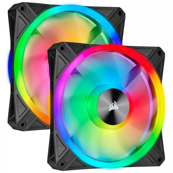 Corsair QL Series QL140 RGB (Par 2) Noir Corsair QL Series QL140 RGB (Par 2) Noir
